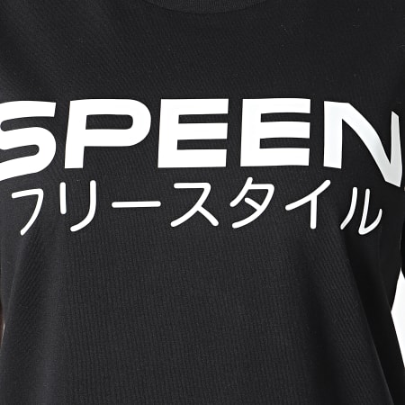 Speen - Camiseta de vestir de mujer japonesa negra