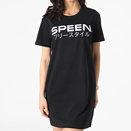 Speen - Tee Shirt Robe Femme Japan Noir