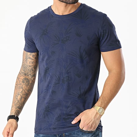 Tom Tailor - Tee Shirt 1025130-XX-12 Bleu Marine Floral