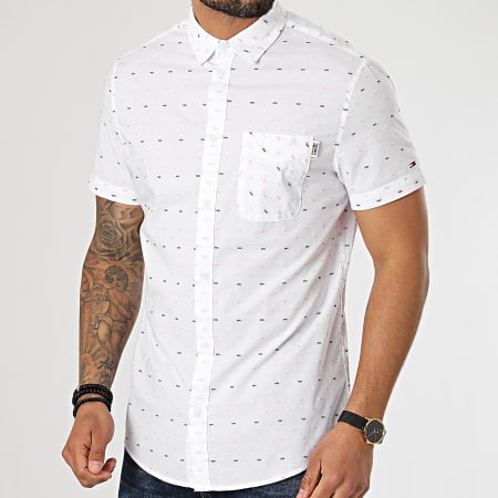 Tommy Jeans - Chemise Manches Courtes 0162 Blanc