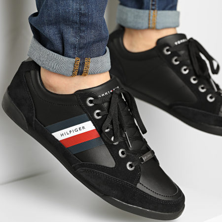 Tommy Hilfiger - Baskets Material Material Mix Cupsole 2989 Black