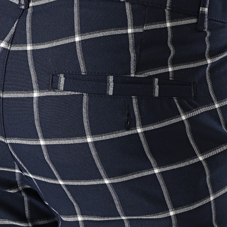 Uniplay - Pantalon A Carreaux 12 Bleu Marine