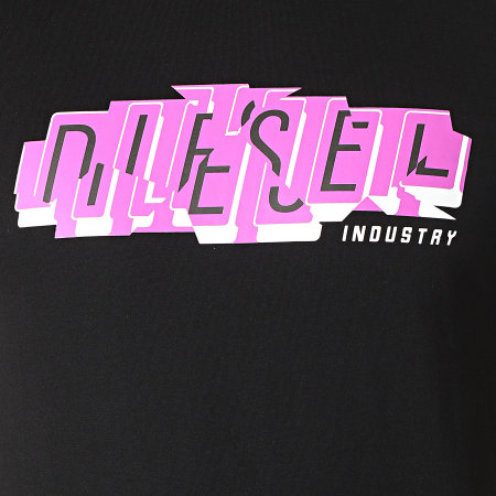 Diesel - Tee Shirt A02367-0HAYU Noir Violet