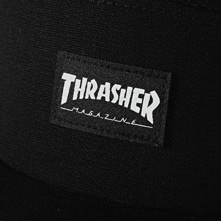 Thrasher - Gorra de 5 paneles negra