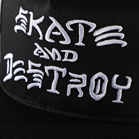 Thrasher - Casquette Snapback Skate And Destroy Noir