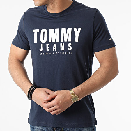 Tommy Jeans - Tee Shirt Center Chest Graphic 0243 Bleu Marine