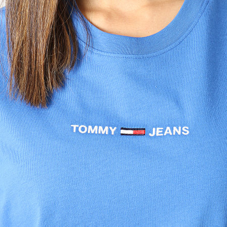 Tommy Hilfiger - Camiseta Corta Mujer BXY Lineal 0057 Azul Celeste