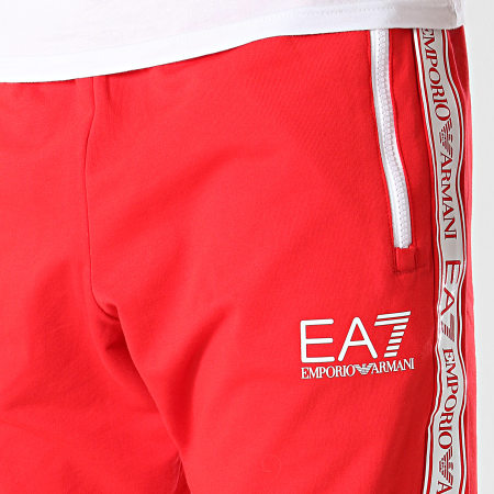 EA7 Emporio Armani - Pantalon Jogging A Bandes 3KPP51-PJ05Z Rouge