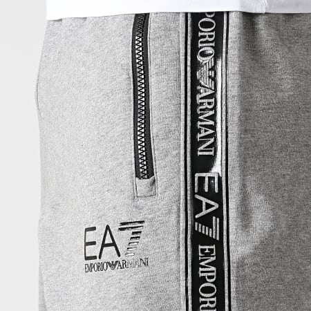 EA7 Emporio Armani - Pantalon Jogging A Bandes 3KPP51-PJ05Z Gris Chiné