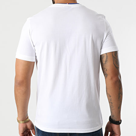Le Coq Sportif - Tee Shirt Rayures 2110626 Blanc