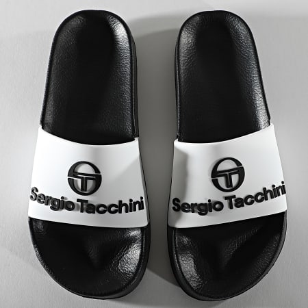 Sergio Tacchini Claquettes Lido STM119010 Black White Ryses