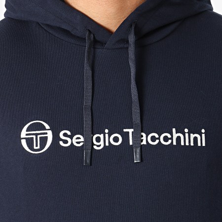 Sergio Tacchini - Sweat Capuche Aton 38714 Bleu Marine