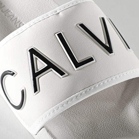 Calvin Klein - Claquettes Femme Slide Padded 0131 Beige