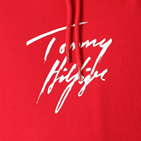Tommy Hilfiger - Sweat Capuche Logo Signature 2191 Rouge
