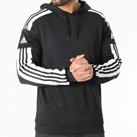 Adidas Sportswear - Sweat Capuche 3 bandes Noir