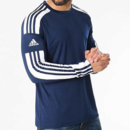 Adidas Sportswear - Tee Shirt Manches Longues A Bandes Squad 21 GN5790 Bleu Marine