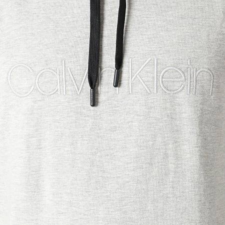 Calvin Klein - Sweat Capuche NM2062E Gris Chiné
