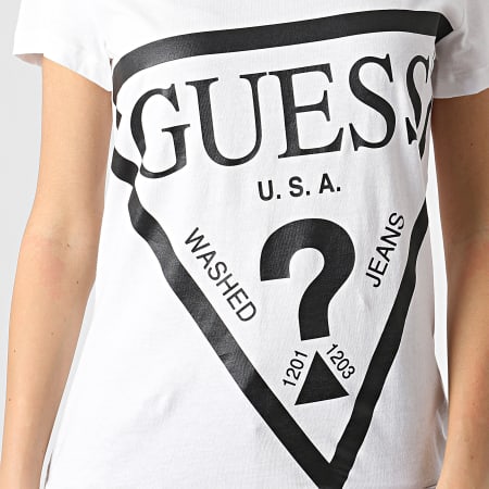 Guess - Tee Shirt Femme O1GA56-JA911 Blanc