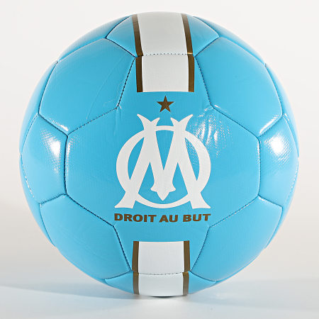 OM - Ballon De Foot OM Logo M20060 Bleu Clair