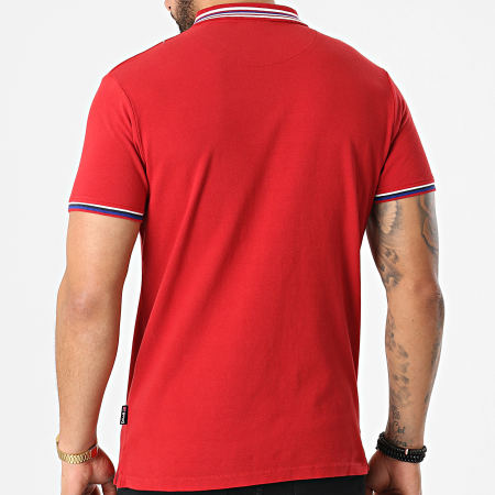 Schott NYC - Polo Manches Courtes Henry Rouge