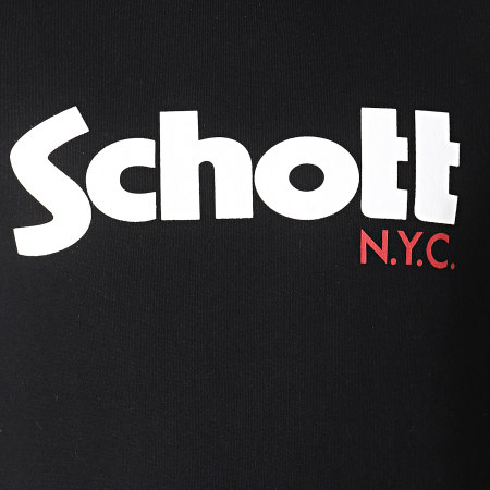 Schott NYC - Sweat Crewneck Crew Noir