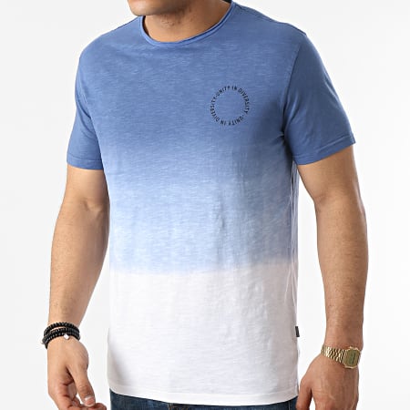 Solid - Tee Shirt Ruff 21105277 Blanc Bleu Dégradé