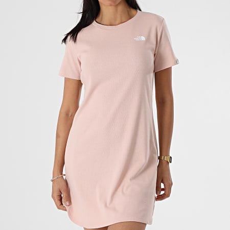 The North Face - Robe Tee Shirt Femme Simple A493T Rose