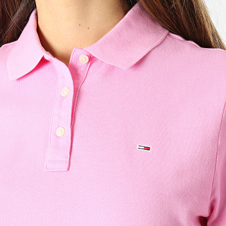 Tommy Jeans - Polo Manches Courtes Femme 9199 Rose