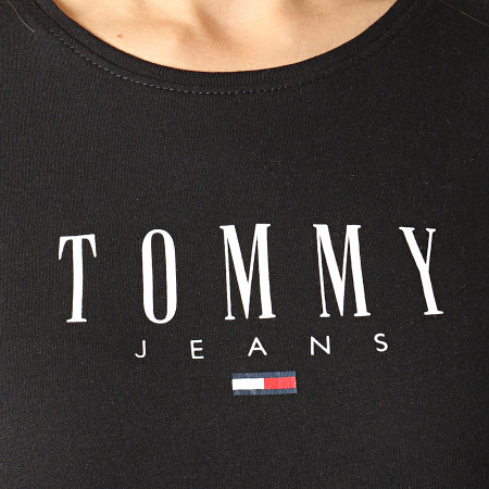 Tommy Jeans - Camiseta Mujer Essential Skinny 9926 Negra
