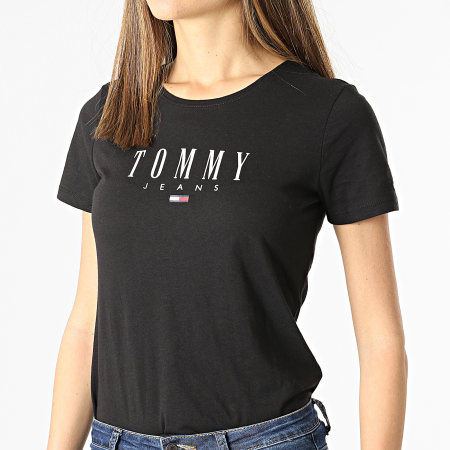 Tommy Jeans - Tee Shirt Femme Essential Skinny 9926 Noir