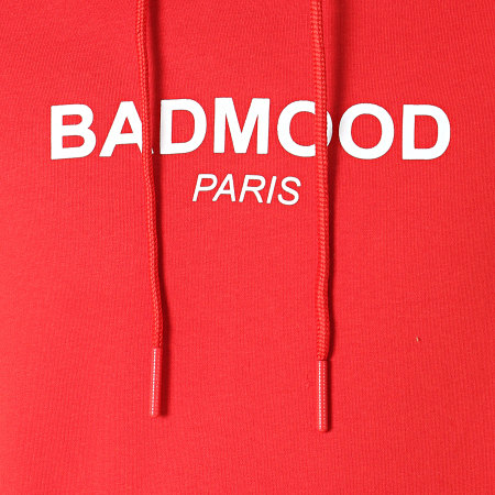 Badmood - Sweat Capuche Repeat Please Rouge
