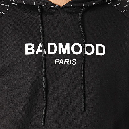 Badmood - Sweat Capuche Repeat Please Noir