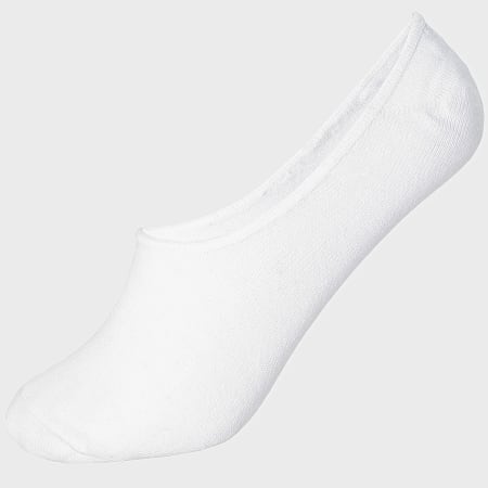 LBO - Confezione da 10 paia di calzini invisibili 0018 bianco