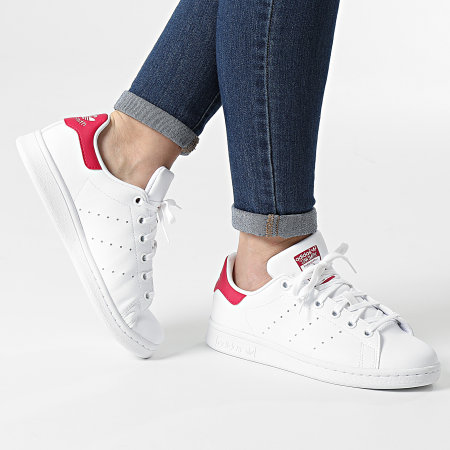 Adidas Originals - Sneakers Stan Smith FX7522 Cloud White Bold Pink Donna
