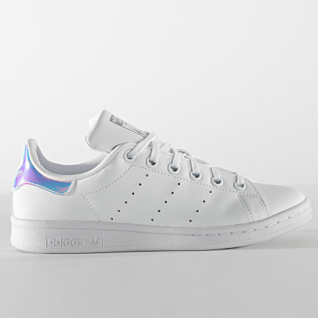 adidas - Baskets Femme Stan Smith FX7521 Footwear White Silver Metallic - LaBoutiqueOfficielle.com