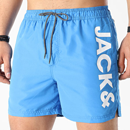 Jack And Jones - Short De Bain Bali Logo Bleu Azur