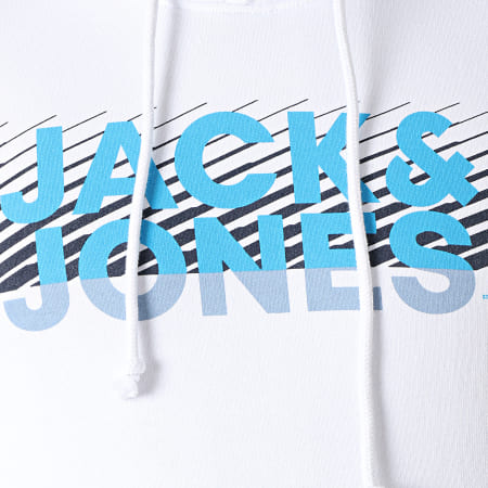 Jack And Jones - Sweat Capuche Brick 12195603 Blanc