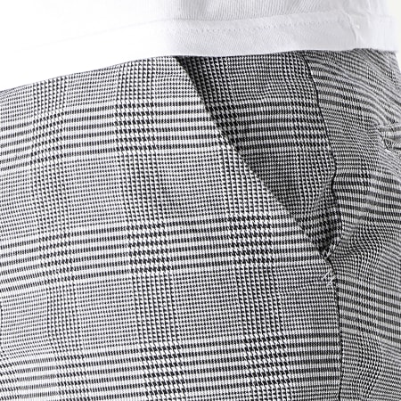 MZ72 - Pantalón chino Frisko Plaid blanco negro