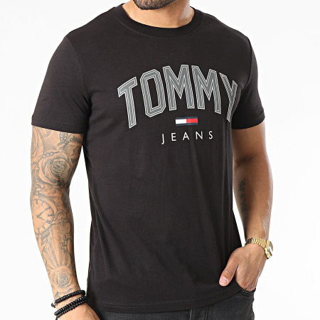 Tommy Jeans - Tee Shirt Shadow Tommy Print 0226 Noir