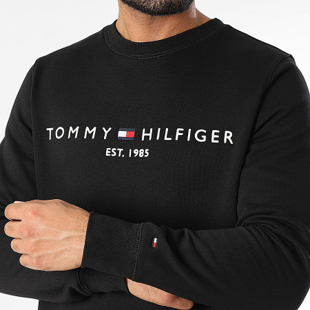 Tommy Hilfiger - Sweat Crewneck Tommy Logo 1596 Noir
