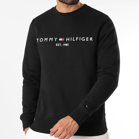 Tommy Hilfiger - Sweat Crewneck Tommy Logo 1596 Noir