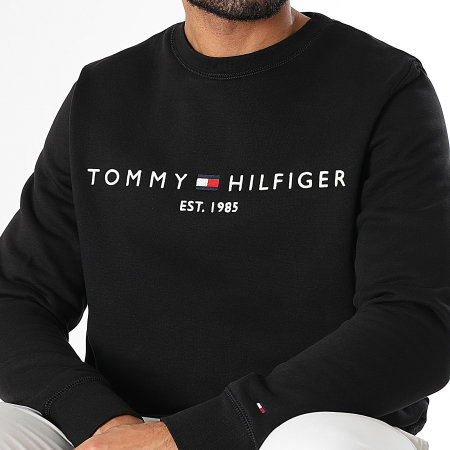 Tommy Hilfiger - Sweat Crewneck Tommy Logo 1596 Noir