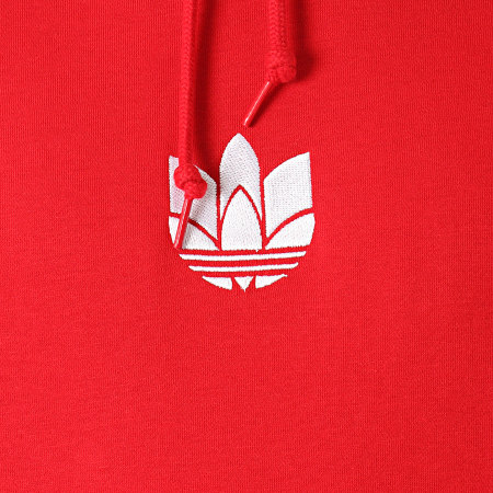 Adidas Originals - Sweat Capuche 3D Trefoil Graphic GN3554 Rouge