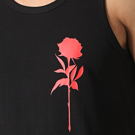 Luxury Lovers - Camiseta sin mangas Rose Chest negro rojo