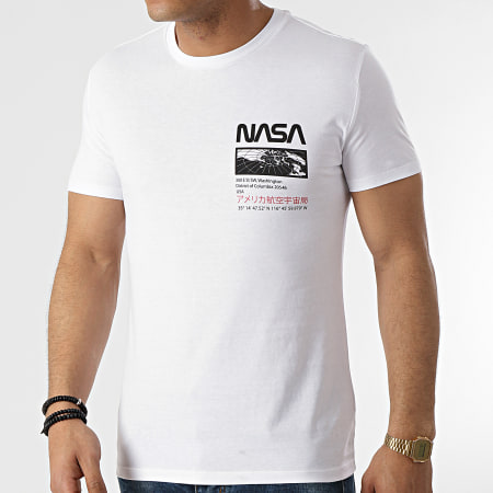 NASA - Tee Shirt Exploring Back Blanc