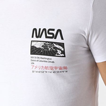 NASA - Tee Shirt Exploring Back Blanc