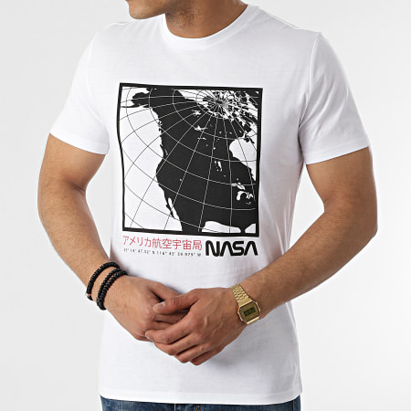 NASA - Tee Shirt Exploring Cube Blanc