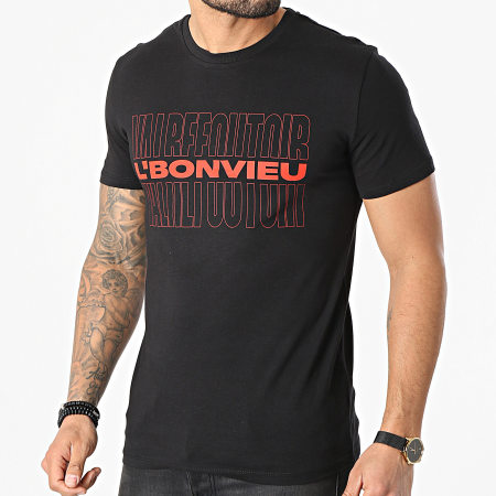 Niaks - Camiseta L'Bonvieu Negro Rojo