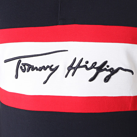 Tommy Hilfiger - Polo Manches Courtes 1985 Signature Colorblock 7801 Bleu Marine