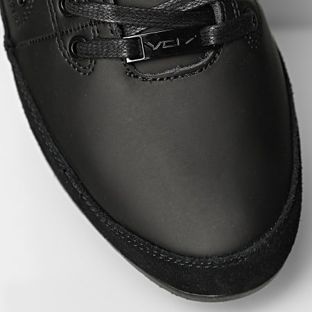 VO7 - Sneakers Yacht in pelle nera scura